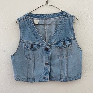 Faded Denim Vest